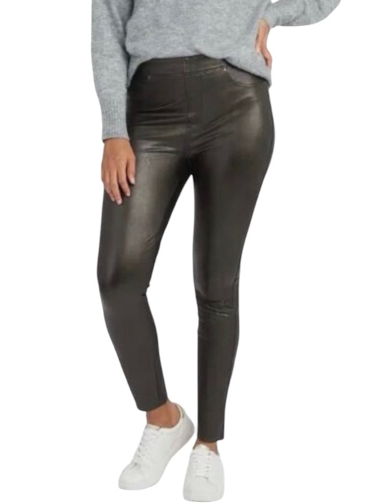 SPANX Pants - Spanx Faux Leather Like Ankle Skinny Pant 20282Q Black Petite XS High Rise